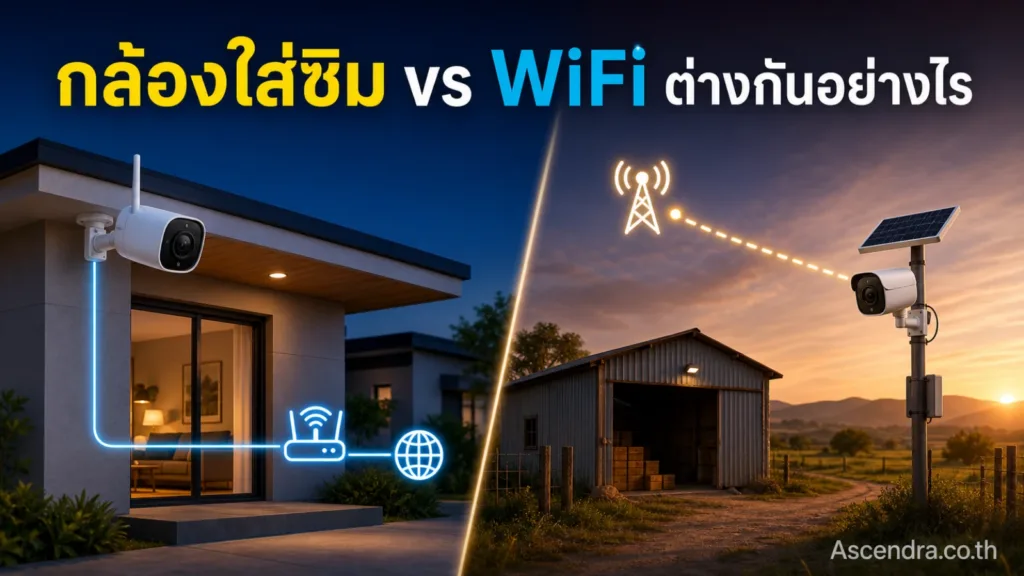 กล้องใส่ซิมกับกล้อง WiFi ต่างกันอย่างไร บ้าน สวน ไร่ และโกดังเหมาะกับแบบไหน